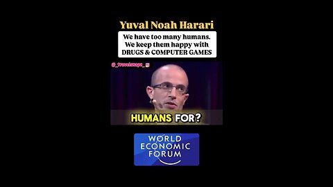 The Aim is to Wipe Out Humanity & Replace the "Useless People" with robots