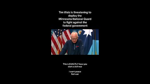 Tim Walz threatens to start a civil war