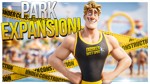 Expanding And Painting The Park! // Waterpark Simulator