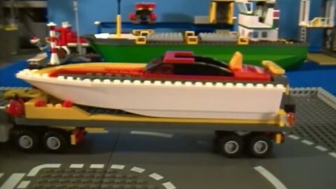 Lego 4643 ‧ Power Boat Transporter - City, Harbor Brickformula Review