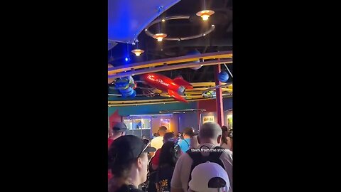 American at Alien Pizza Planet in Disneyland shows 1 regular pizza is over $86….