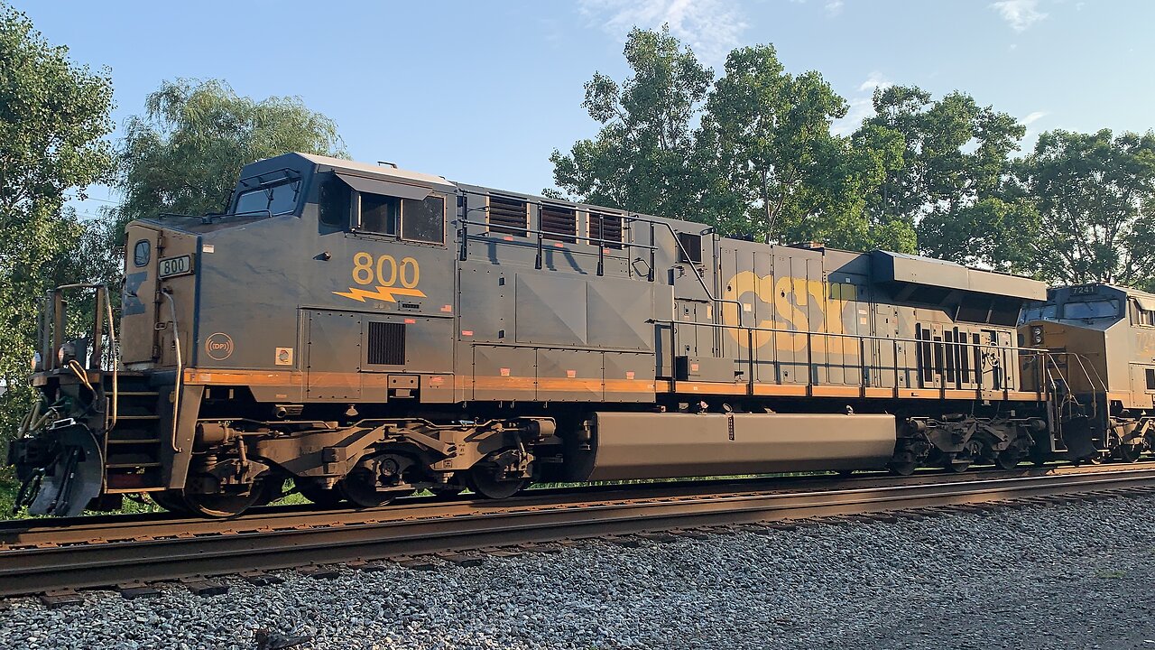 Triple CSX Trains 800, 7241, and 233 make a return together
