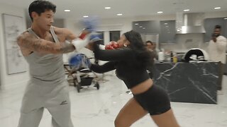 Ryan Garcia Lands Clean on Chrisean Rock