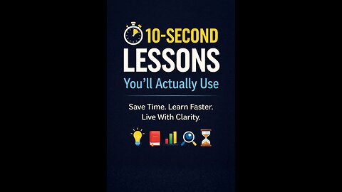 10-Second Lessons You’ll Actually Use