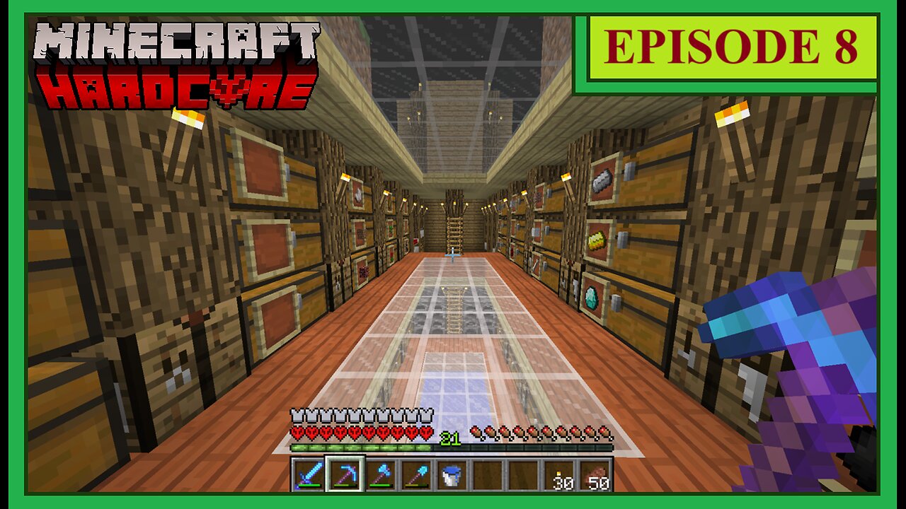 I Built the COZIEST Storage Room in Hardcore Minecraft 1.8! • Episode 8