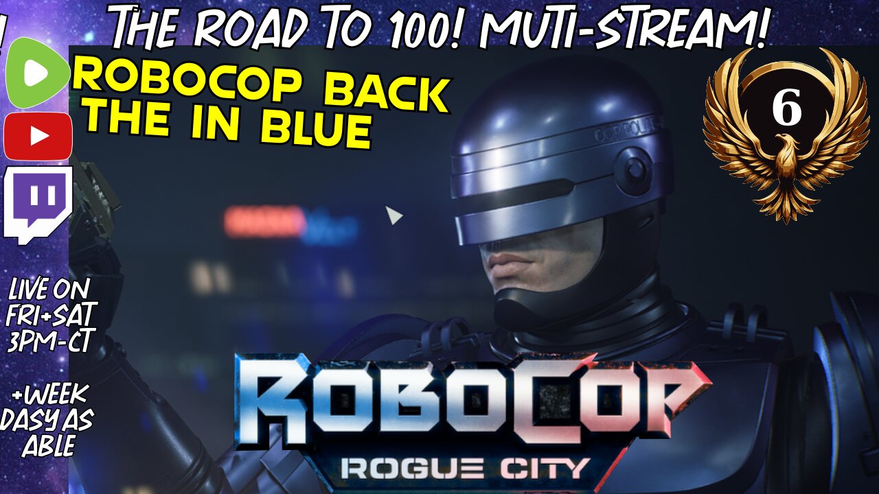 🔴 Friday—live! Robocop—Back in the Blue! New Game+ time. Experience Maximum Justice!!