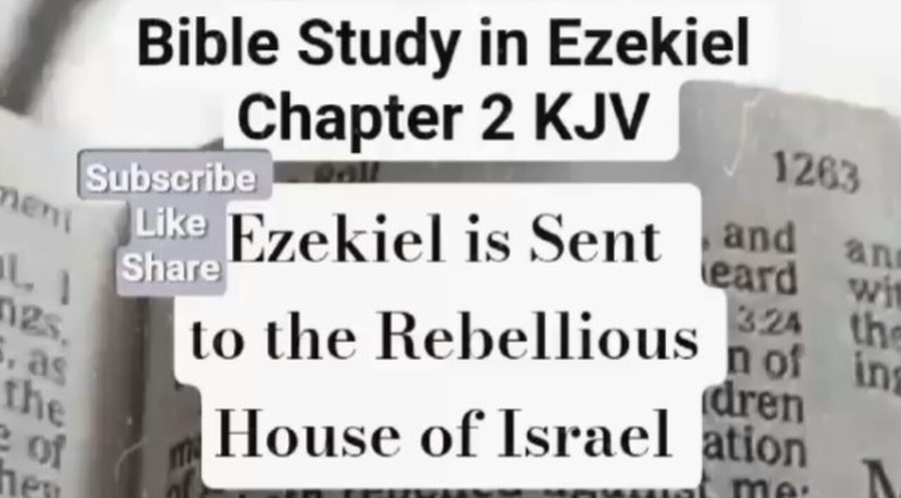 Bible Study Ezekiel KJV in Chapt 2 Join Us Livestream Link 🔗 in Description #biblestudy #livestream