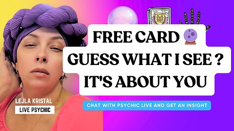 FREE CARD 🔮 GUESS WHAT I SEE ? IT'S ABOUT YOU