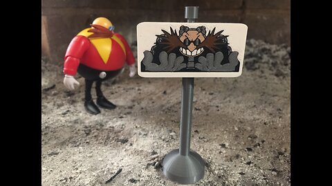 Dr Eggman Spinning Sign