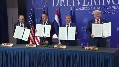 Trump Signs A HISTORIC Cambodia, Thailand Peace Treaty