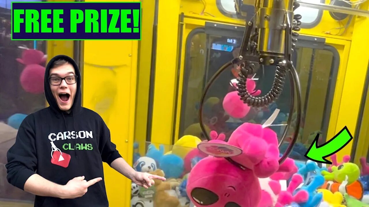 FREE PLAYS AT THE CLAW MACHINE!