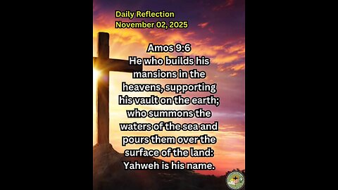 Daily Reflection November 02, 2025 #faith #bible #reflection