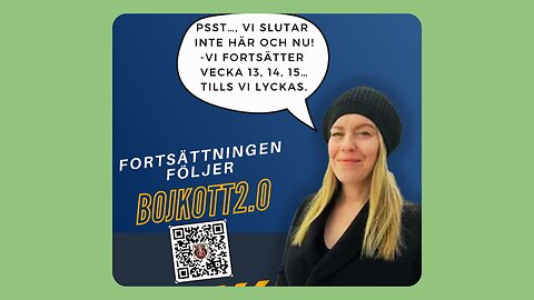 Bojkott 2.0 Vi fortsätter bojkotta v13 💪🙏❤️