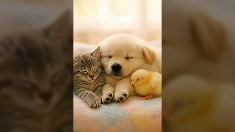 Unlikely Best Friends Sleeping Together AI Generated