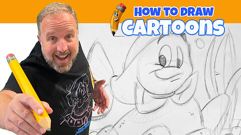 How to Draw a Cartoon Fish on the Rocks