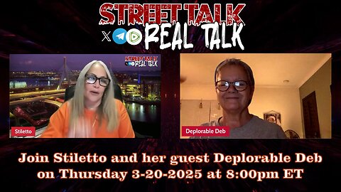 Rebroadcast of Street Talk with Stiletto from 3-20-2025