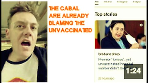 "Unvaccinated Already Being Blamed by The Cabal"
