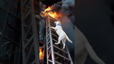 This is a brave dog