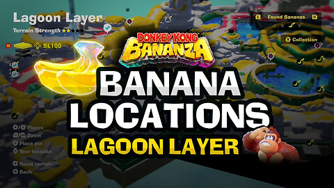 All Bananas in Lagoon Layer - Complete Map [DK Bananza]