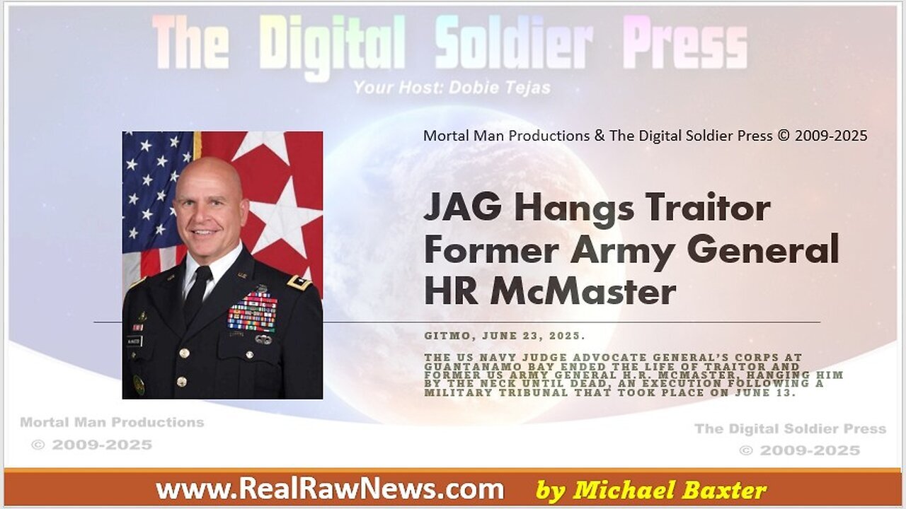 JAG Hangs Traitor Former Army General HR McMaster