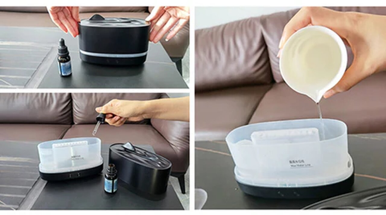 3D Flame USB Home Quiet Atmosphere Light Humidifier