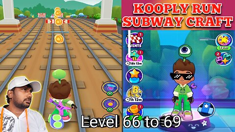 Subway Craft Fun Runner Gameplay Level 66 to 69 | Prasad Games