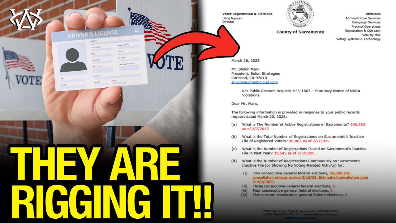 California REFUSES to REMOVE Illegal Voters!!