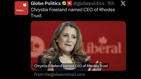 The Freeland-Rhodes NWO Connection Explained (Truth Warrior)