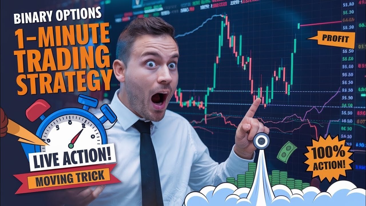 Binary Options 1-Minute Trading Strategy | Bollinger Bands + Stochastic Strategy | RSI Strategy