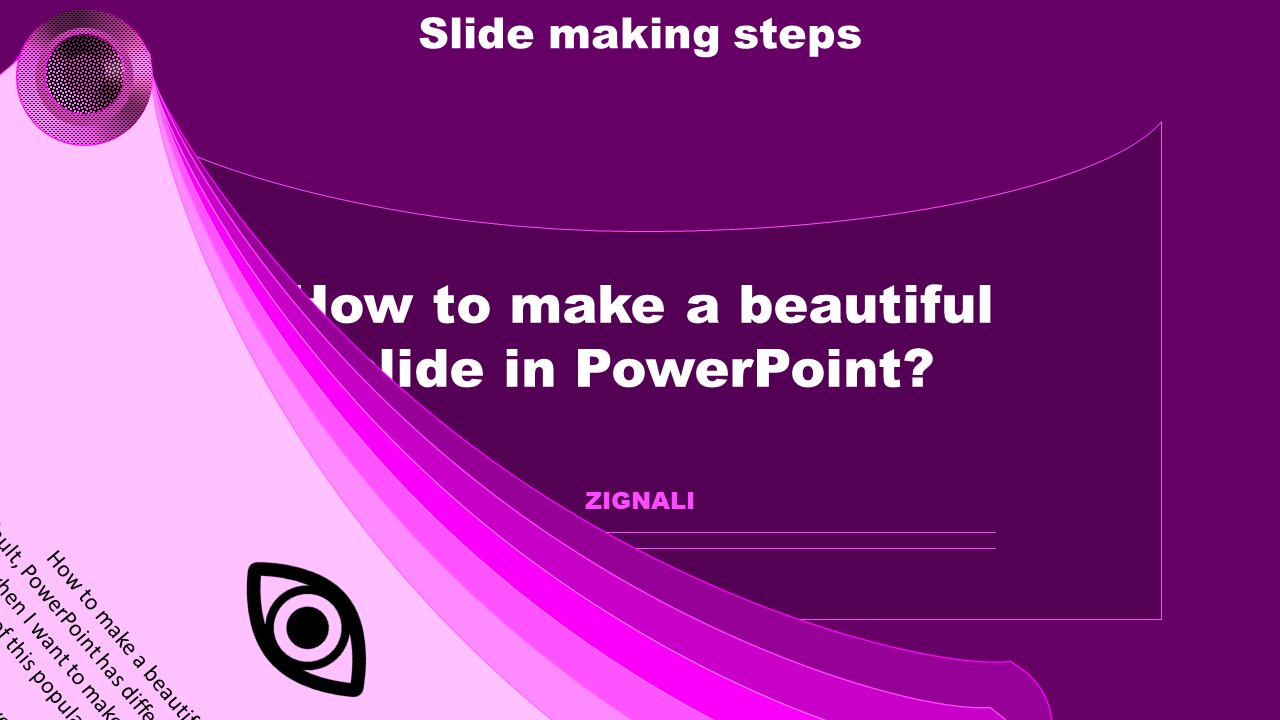 How to make a beautiful and animated slide in PowerPoint?