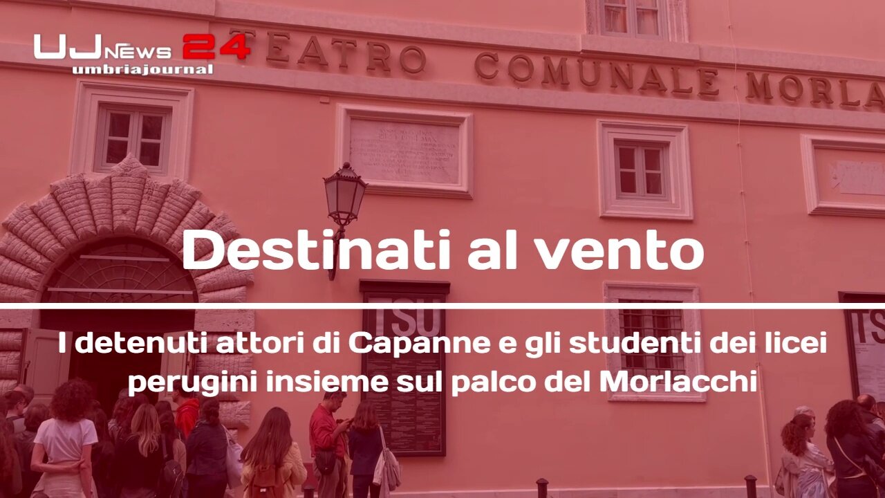 I detenuti attori di Capanne e gli studenti dei licei perugini insieme sul palco del Morlacchi