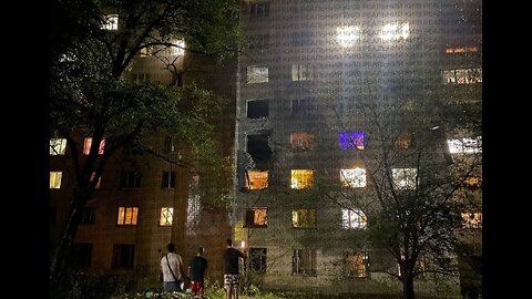 ‼️ Russia destroyed the student dormitory of the National Aviation University in Kyiv.