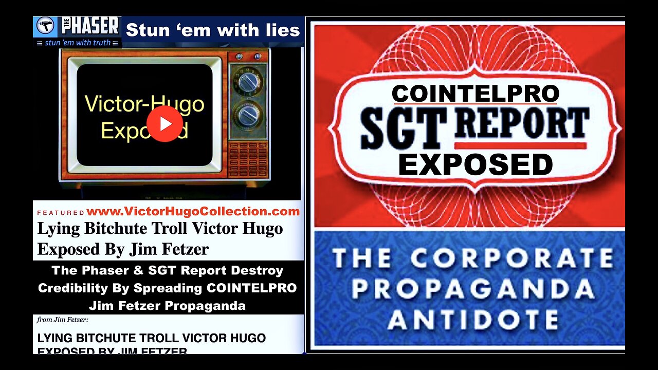 The Phaser COINTELPRO Jim Fetzer Expose SGT Report As Controlled Opposition In Alt News Media Arena