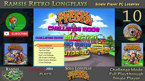 School Tycoon | PC Game | 2004 | Advanced Challenge #1 | Challenge Mode