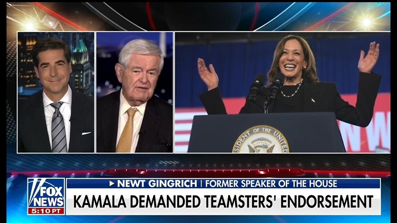 Newt Gingrich Rips Kamala: Spoiled Brat, Stupid