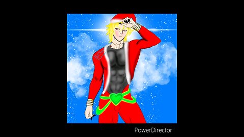 Dio Brando Dio in a Santa outfit fan art