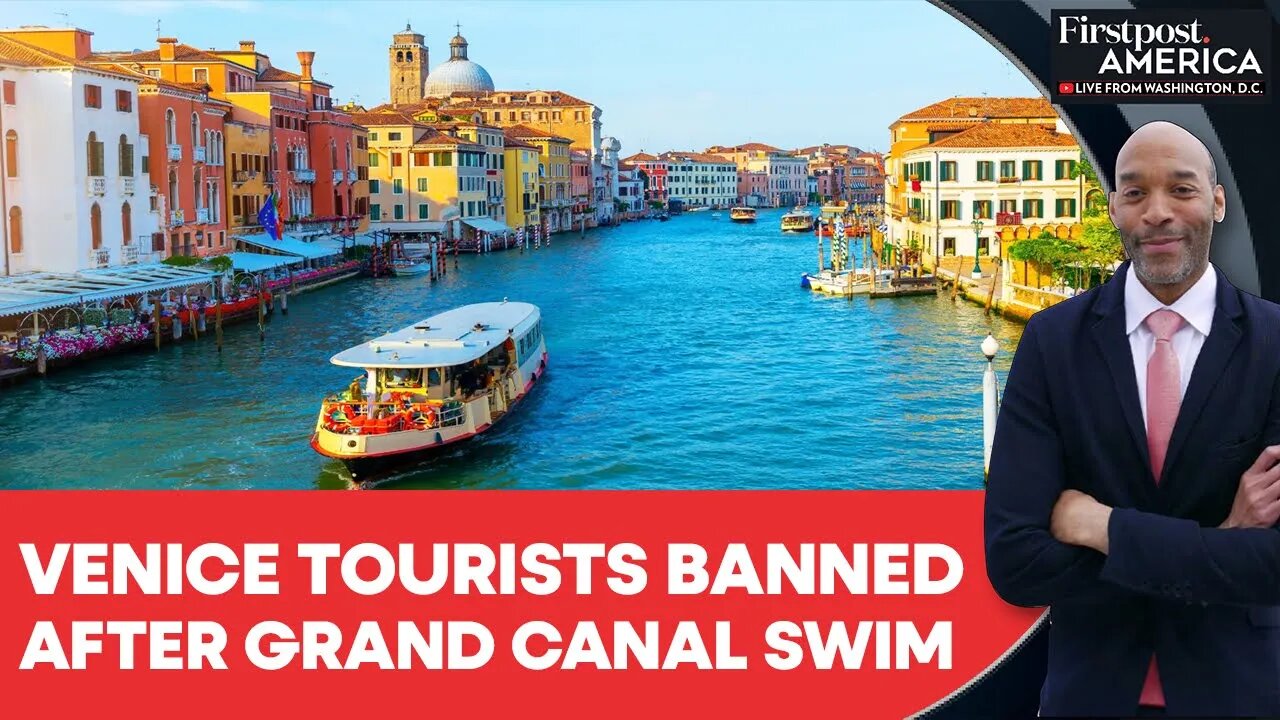 British Couple Fined $529 & Banned for Swimming in Venice Canal | Firstpost America | N18G