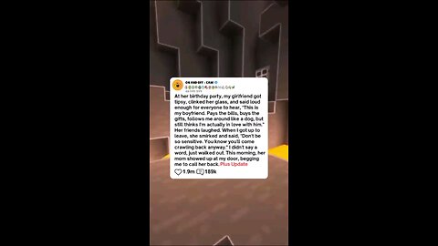 She embarrassed her Boyfriend at her birthday party, got dumped and come back begging