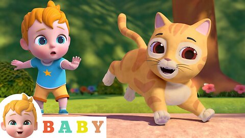 London Bridge Is Falling Down | Baby Helping Cat | Nursery Rhymes & Kids Songs
