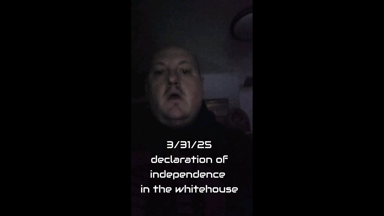 Declaration of independence in the Whitehouse