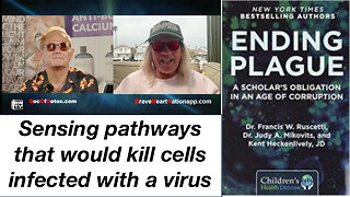 Sensing pathways that would kill cells infected with a virus