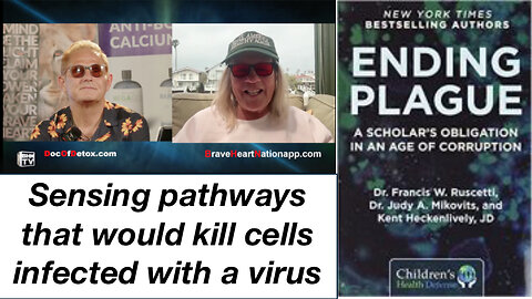 Sensing pathways that would kill cells infected with a virus
