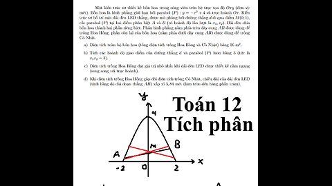 Toán KHTN: Một kiến trúc sư thiết kế bồn hoa trong công viên trên hệ trục tọa độ Oxy (đơn vị: