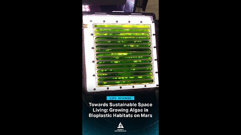 Algae Based Bioplastics Could Make Space Habitats Fully Sustainable #SpaceTech #GreenInnovation