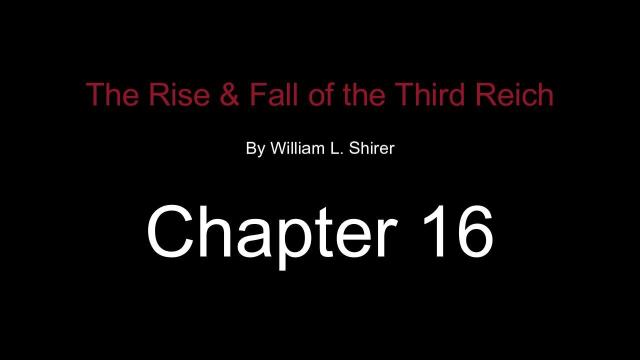 Chapter 16- The Last Days of Peace