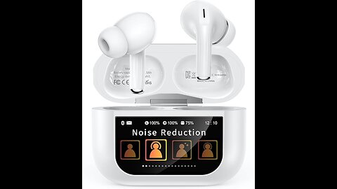 Next-Gen Wireless Earbuds with Touchscreen Case, ANC/ENC & 48H Battery Life!