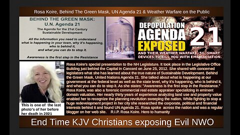 Rosa Koire, Behind The Green Mask, UN Agenda 21 & Weather Warfare on the Public