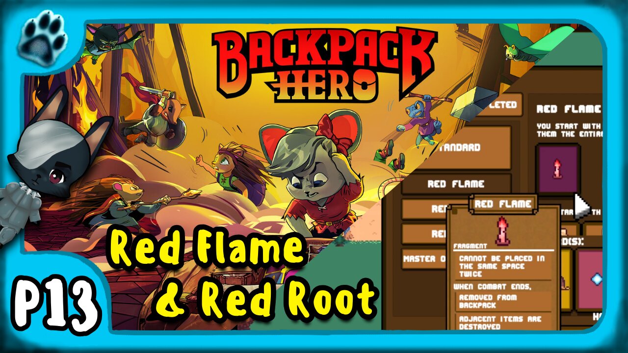 Backpack Hero P13 | Red Flame & Red Root