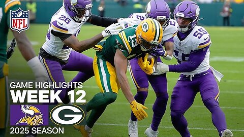 Minnesota Vikings vs Green Bay Packers week 12 game highlights