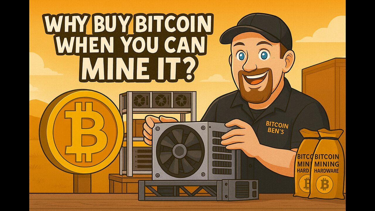 TRUMP IS PLAYING THE LONG GAME WITH BITCOIN, WHY BUY, WHEN YOU CAN MINE